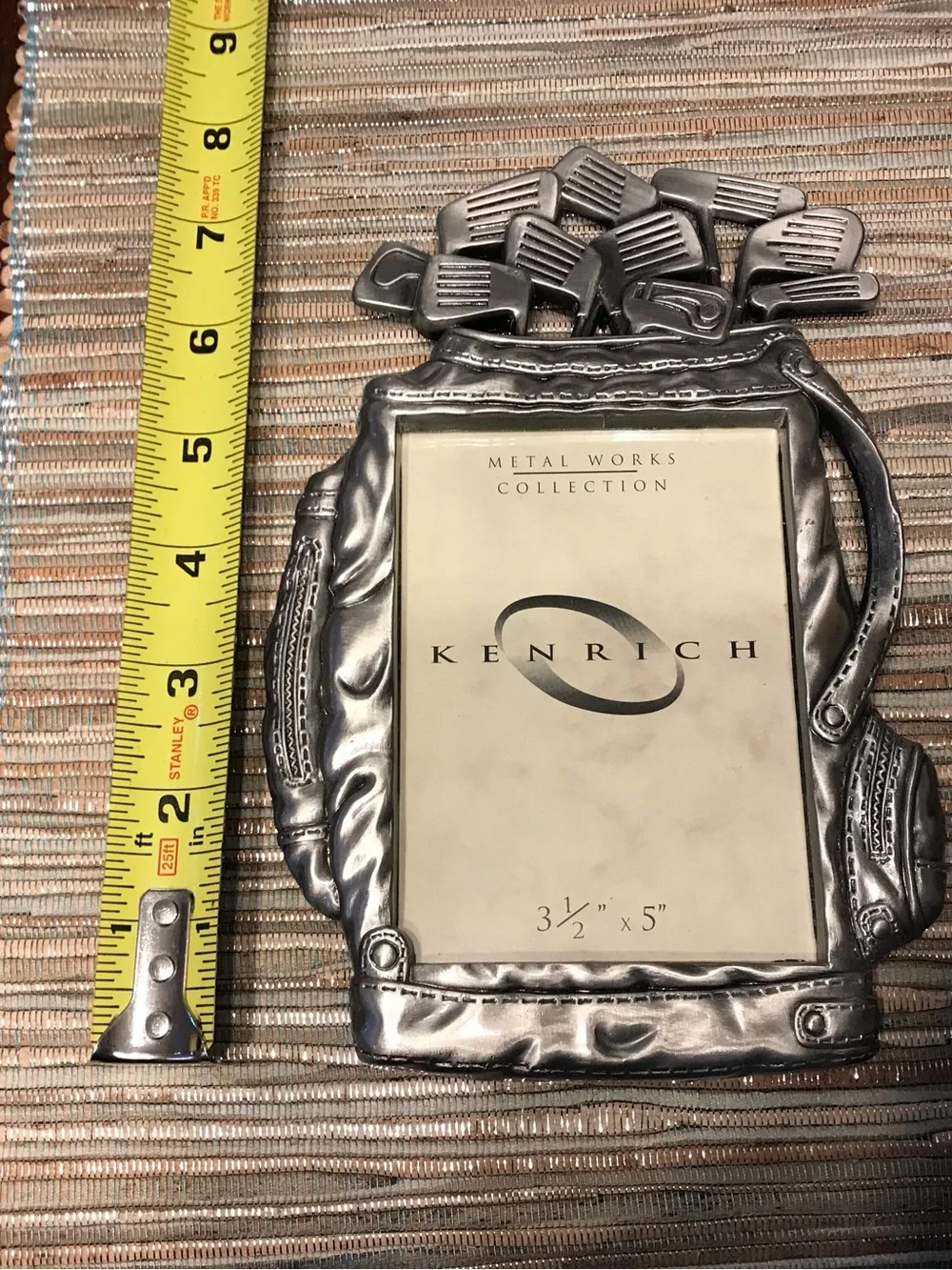 Metal Works Golf Bag Club Frame Photo Frame - Silver